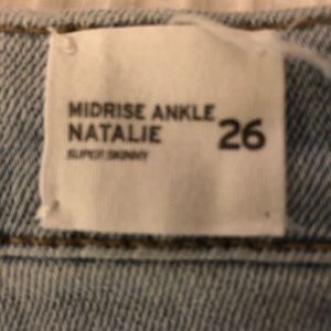 Hudson Natalie Super Skinny Mid Rise Crop Jeams